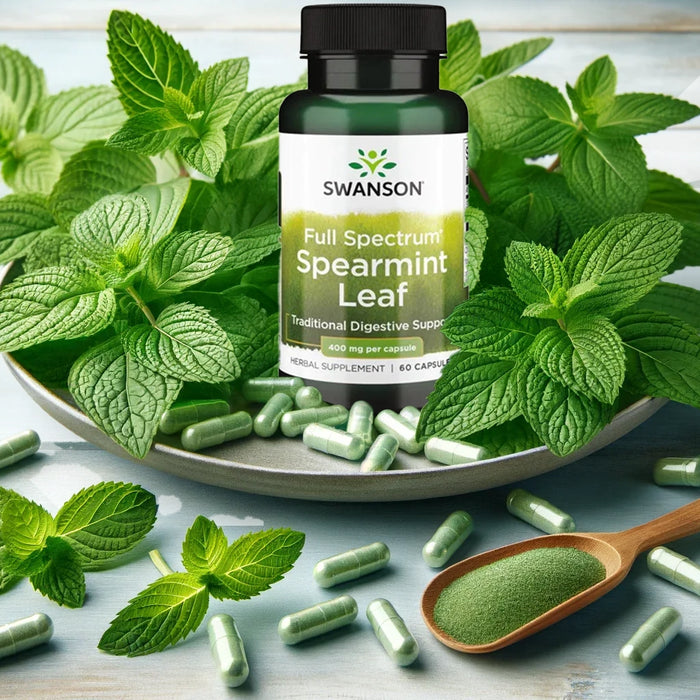 Unlocking Natural Benefits: A Comprehensive Guide to Swanson Full Spectrum Spearmint Leaf 400mg at MYSUPPLEMENTSHOP