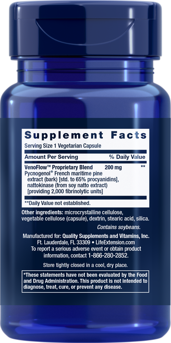 Life Extension VenoFlow - 30 vcaps - Health and Wellbeing at MySupplementShop by Life Extension