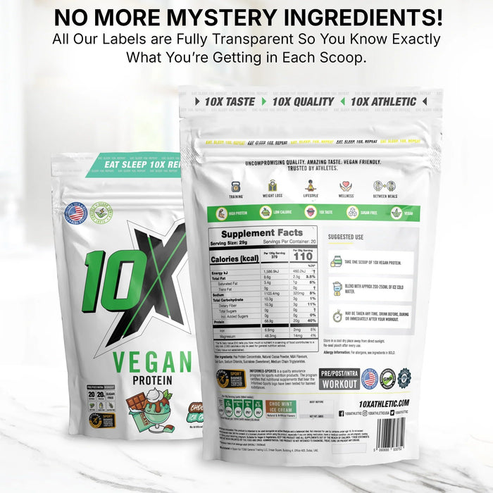 10X Athletic Vegan Protein 540g
