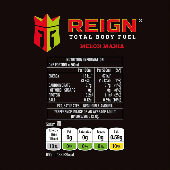 REIGN Total Body Fuel 1.49 GBP Price Marked Product 12x500ml | High-Quality Sports & Energy Drinks | MySupplementShop.co.uk