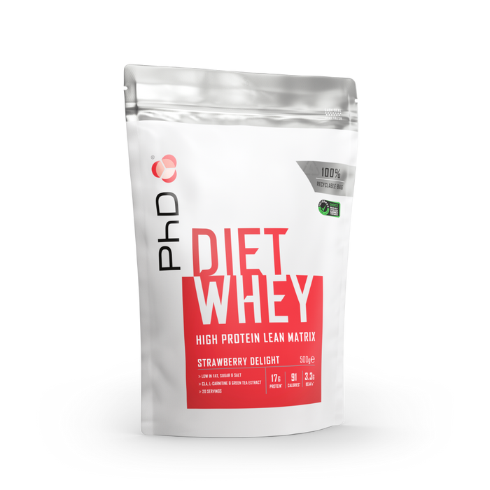 PhD Nutrition Diet Whey 1Kg - Strawberry Delight - Protein at MySupplementShop by PhD