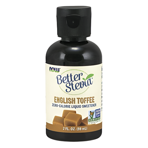 NOW Foods Better Stevia Liquid 59ml English Toffee