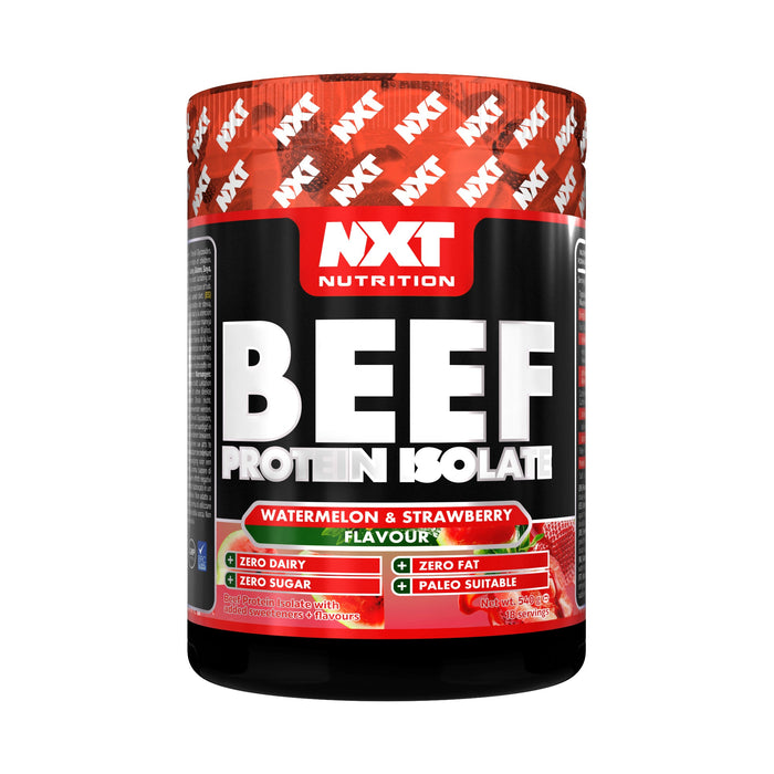 NXT Nutrition Beef Protein Isolate 540g - Watermelon & Strawberry - Protein Powder at MySupplementShop by Nxt Nutrition