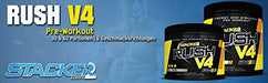 Stacker2 Europe Rush V4, Fruit Punch - 360 grams | High-Quality Pre & Post Workout | MySupplementShop.co.uk