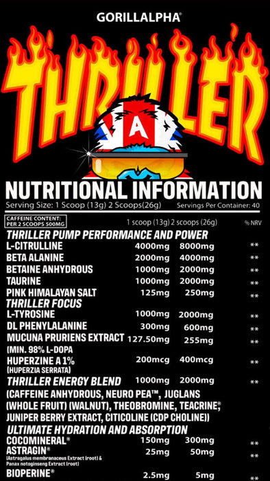 Gorillalpha Thriller Juice 520g