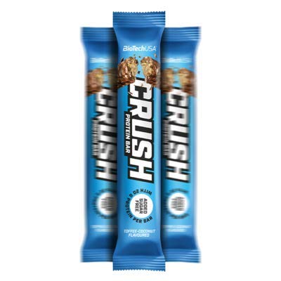 BioTechUSA Crush Bar, Toffe Coconut - 12 x 64g | High-Quality Blocks & Bars | MySupplementShop.co.uk