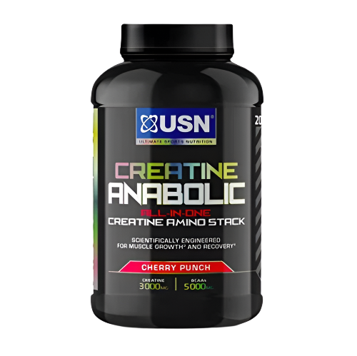 USN Creatine Anabolic 900g – All-in-One Muscle Building Stack with BCAAs & Creatine