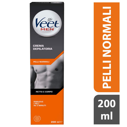 Veet Men Hair Removal Cream Normal Skin Chest and Body - 200ml - Personal Hygiene at MySupplementShop by Veet