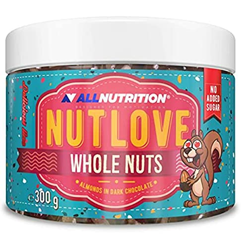 Allnutrition Nutlove Whole Nuts, Hazelnuts in Dark / Milk and White Chocolate - 300g