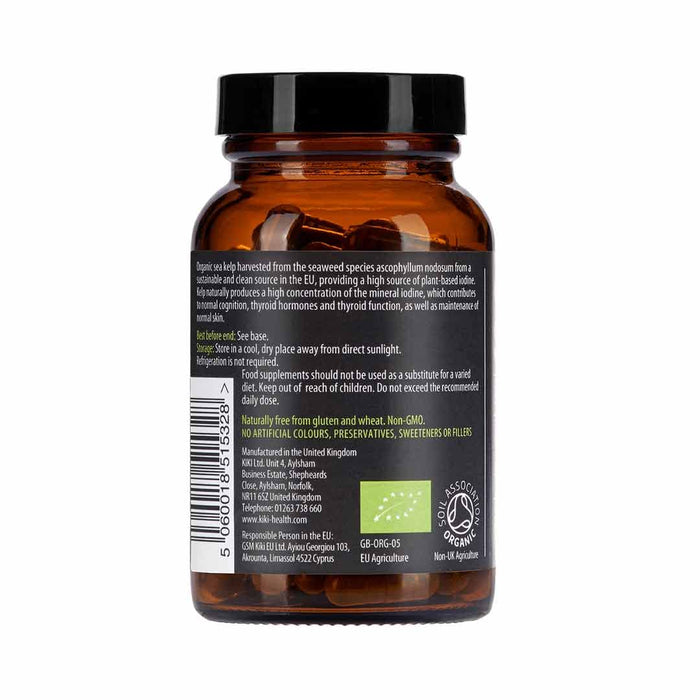 KIKI Health Sea Kelp Organic, 500mg - 90 caps | High-Quality Health and Wellbeing | MySupplementShop.co.uk