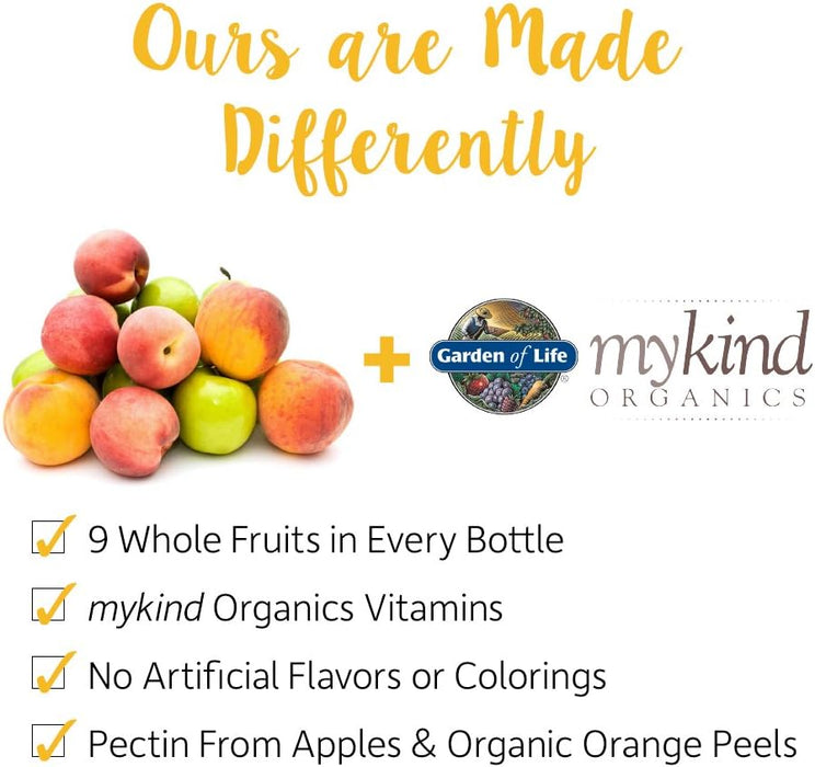 Garden of Life Mykind Organics Kids Multi Gummies, Organic Fruit Flavor - 120 vegan gummy bears