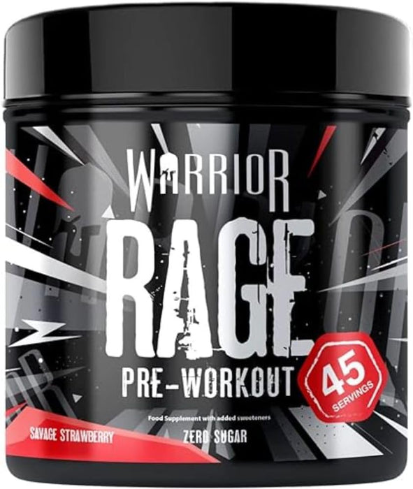 Warrior Rage Pre Workout 392g 45 Servings - Pre Workout at MySupplementShop by Warrior