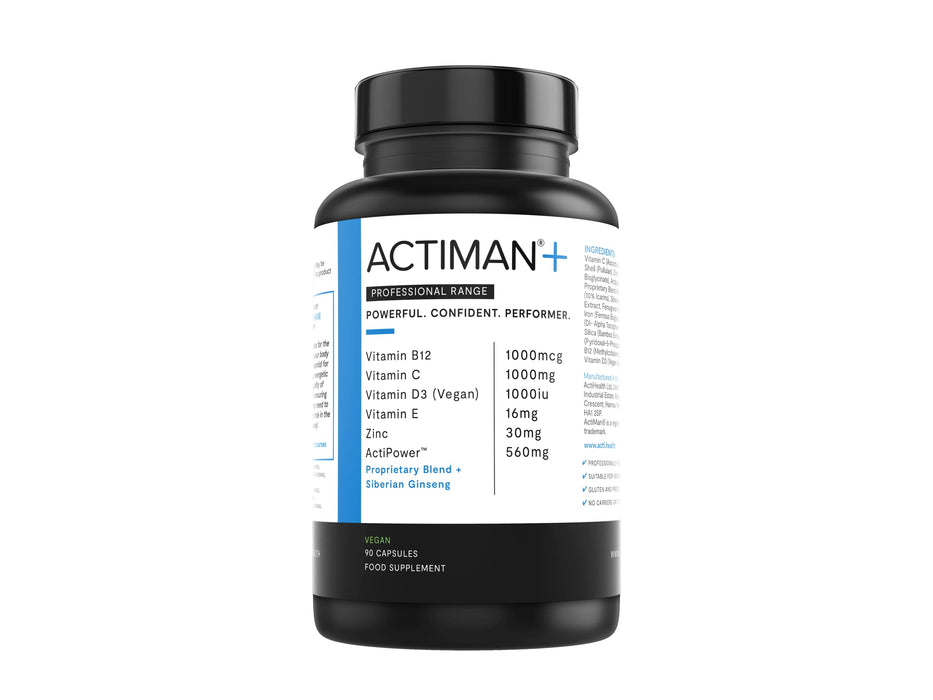 ActiMan+ Holistic Blend - 90 vegan caps | High-Quality Combination Multivitamins & Minerals | MySupplementShop.co.uk