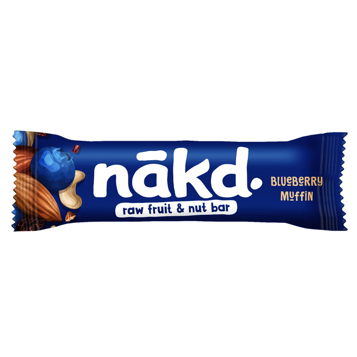 Nakd Nudies - 35g x 18 Blueberry Muffin (Vegan) | Premium Fruit & Nut Bars at MYSUPPLEMENTSHOP.co.uk