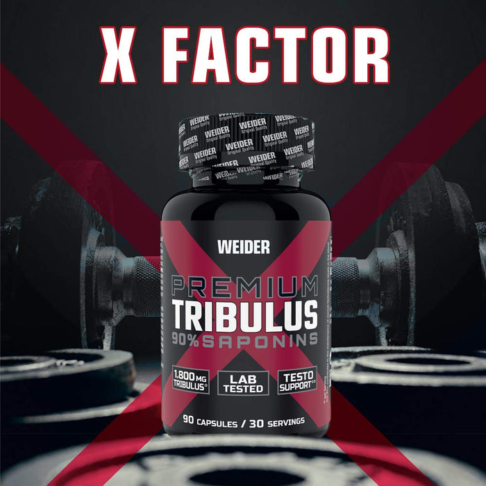 Weider Premium Tribulus - 90 caps | High-Quality Natural Testosterone Support | MySupplementShop.co.uk