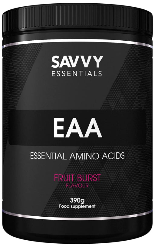 Savvy Essentials EAA 390g Fruit Burst - BCAAs at MySupplementShop by Savvy Nutrition