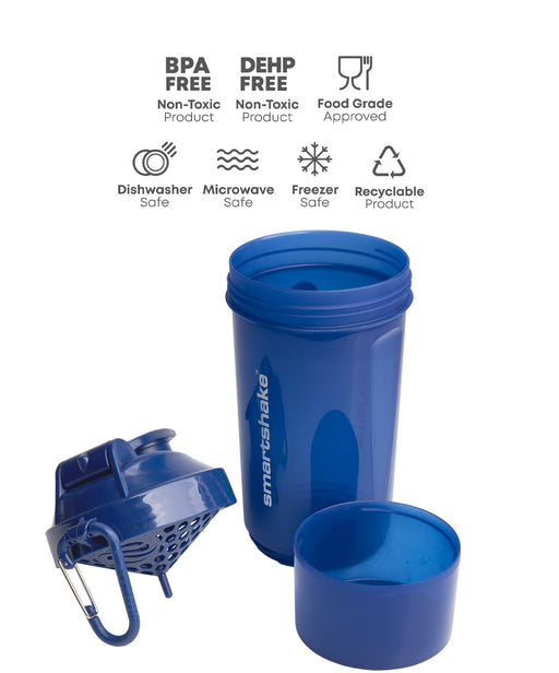 Smartshake One 800ml Navy Blue | High-Quality Supplement Shakers | MySupplementShop.co.uk