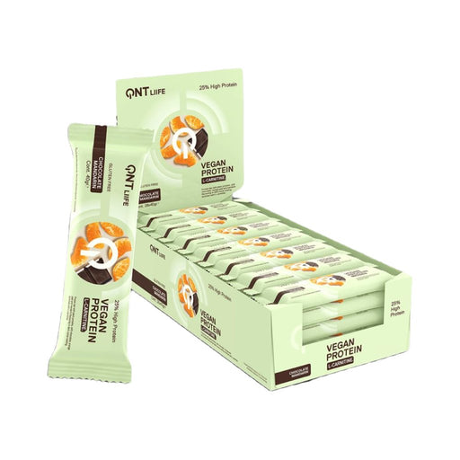 QNT Vegan Protein Bar 28x40g - Protein Bars at MySupplementShop by QNT