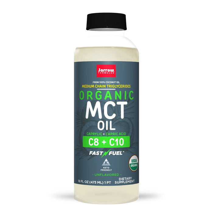 Jarrow Formulas Organic MCT Oil, Unflavored - 473ml. | High-Quality Fat Burners | MySupplementShop.co.uk