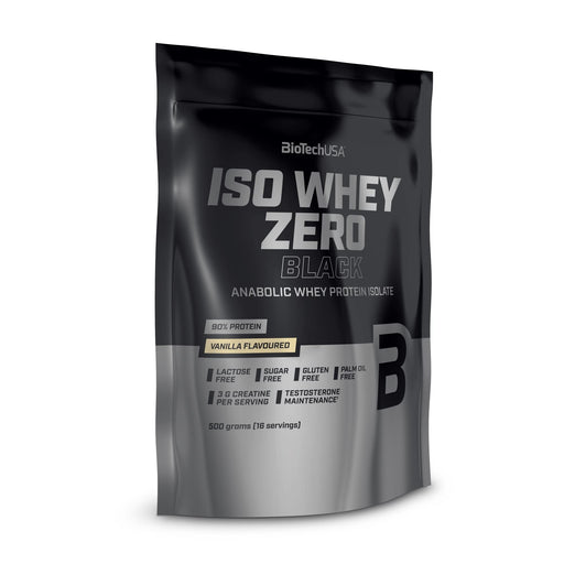 BioTechUSA Iso Whey Zero Black, Vanilla - 500 grams | High-Quality Protein | MySupplementShop.co.uk