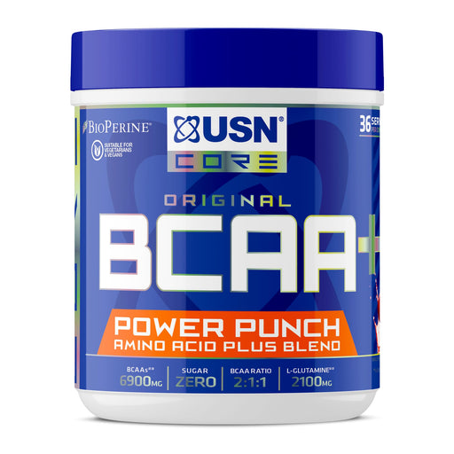 USN BCAA Power Punch 400g Cherry - Health Supplements at MySupplementShop by USN