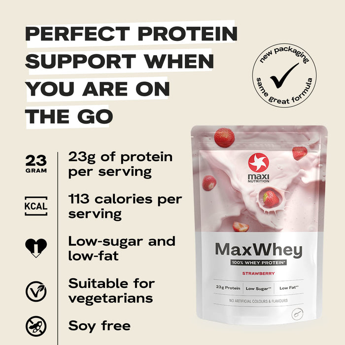 Maxi Nutrition Whey Powders 420g Strawberry