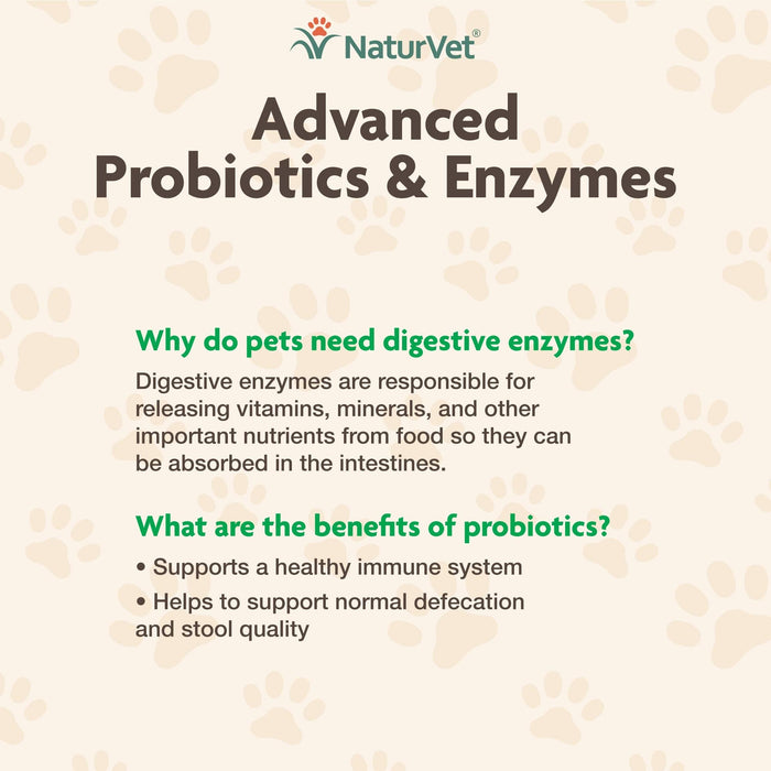 Nordic Naturals NaturVet Advanced Probiotics & Enzymes, 70 soft chews: Digestive support for pets. | Premium Animal Nutritional Supplement at MYSUPPLEMENTSHOP