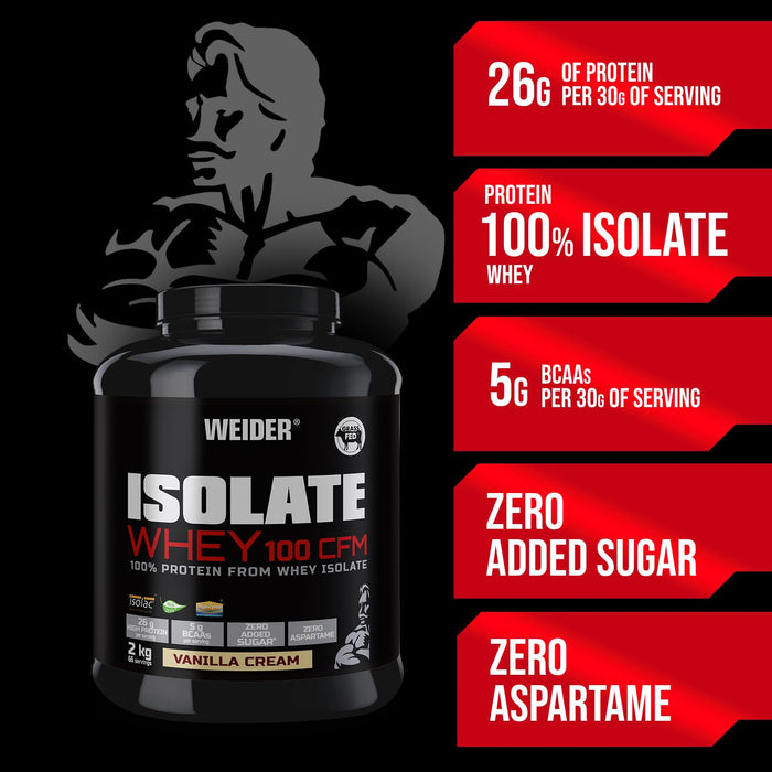 Weider Isolate Whey 100 CFM 2000g - Dietary Management at MySupplementShop by Weider