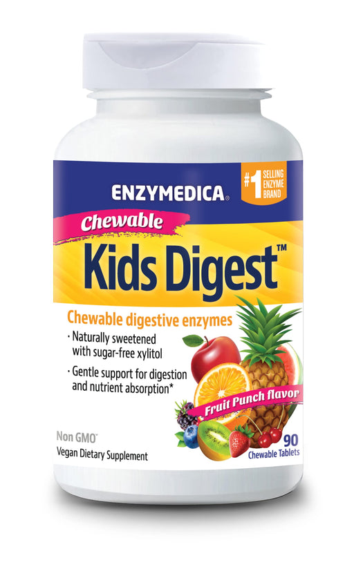 Enzymedica Kids Digest, Fruit Punch - 60 chewables - Nutritional Supplement at MySupplementShop by Enzymedica