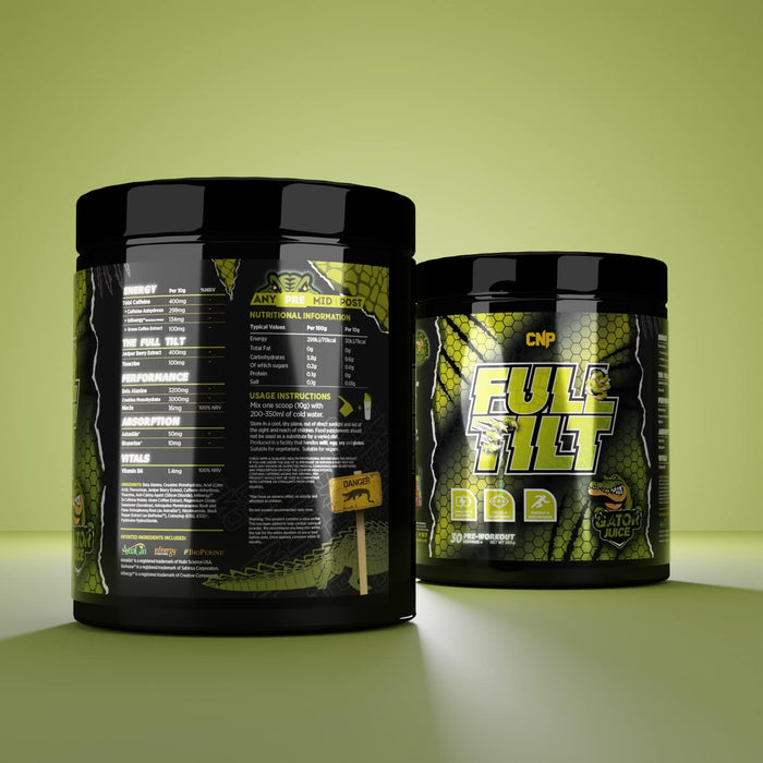 CNP Full Tilt Pre-Workout Gator Juice 300g - Pre & Post Workout at MySupplementShop by CNP