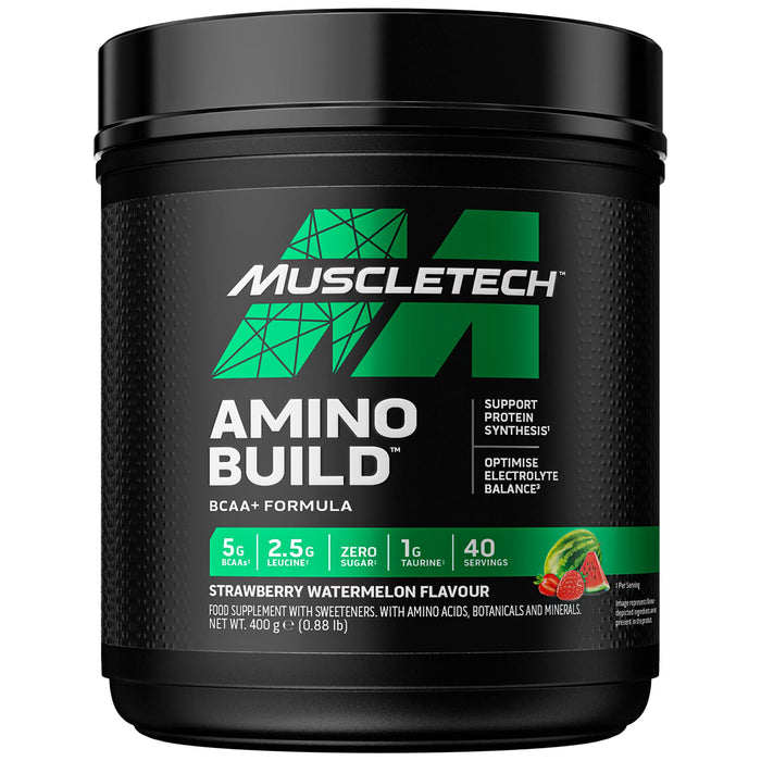 MuscleTech Amino Build, Strawberry Watermelon - 400g - Nutritional Supplement at MySupplementShop by Muscletech