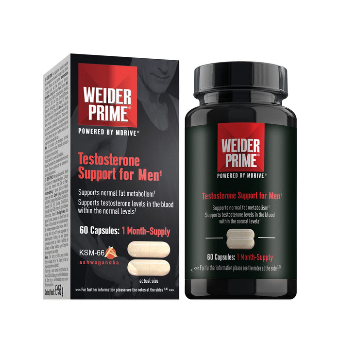 Weider Nutrition Weider Prime 60 Capsules - Testosterone Boosters at MySupplementShop by Weider