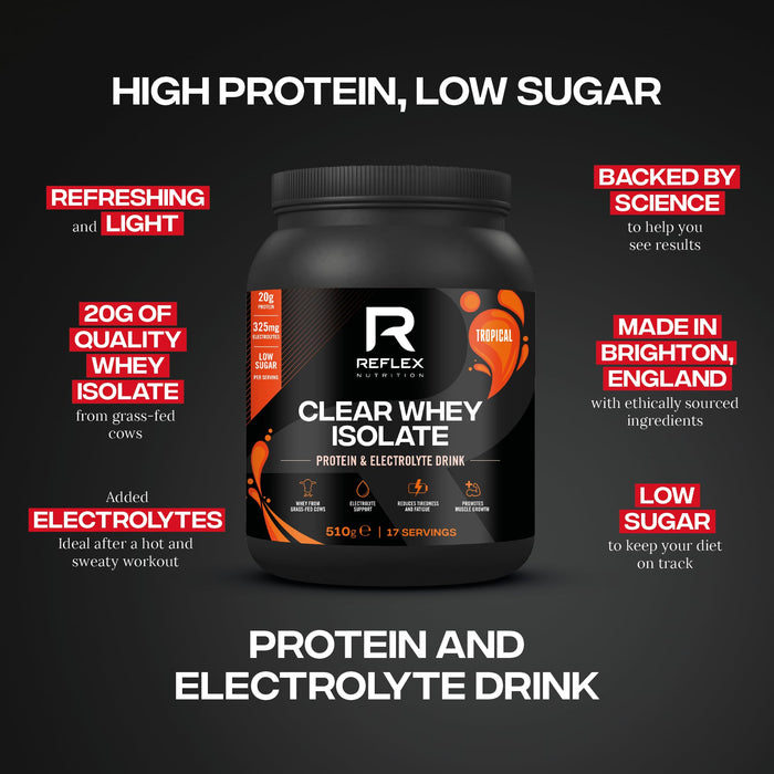 Reflex Nutrition Clear Whey Isolate 1020g - Whey Proteins at MySupplementShop by Reflex Nutrition