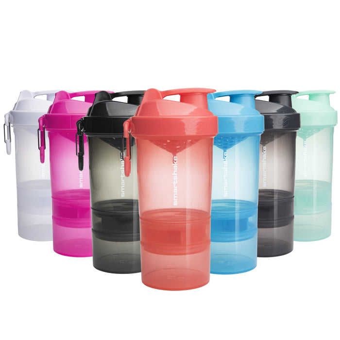 Smartshake O2Go 600ml Space Grey | High-Quality Supplement Shakers | MySupplementShop.co.uk