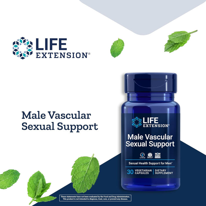 Life Extension Male Vascular Sexual Support 30 Vegetarian Capsules