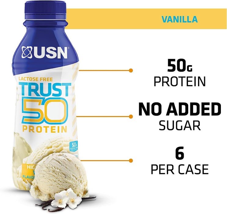 USN TRUST Protein 50 6x500ml Vanilla