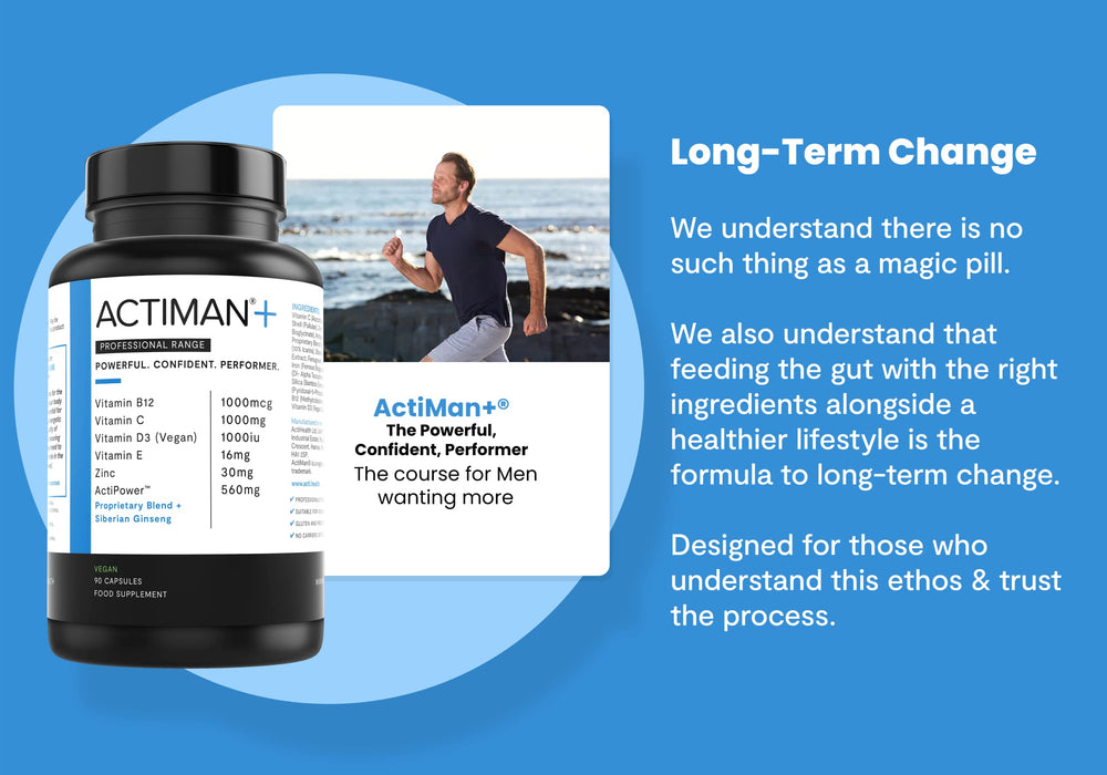 ActiMan+ Holistic Blend - 90 vegan caps | High-Quality Combination Multivitamins & Minerals | MySupplementShop.co.uk