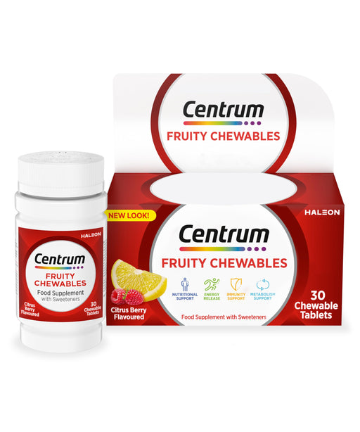 Centrum Fruity Chewables 30 Tablets - Adult Multi Vits at MySupplementShop by Centrum