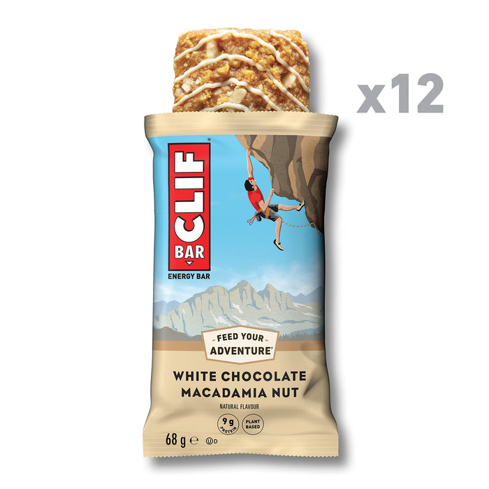 CLIF Bar 12x68g White Chocolate Macadamia cheapest price with MYSUPPLEMENTSHOP.co.uk