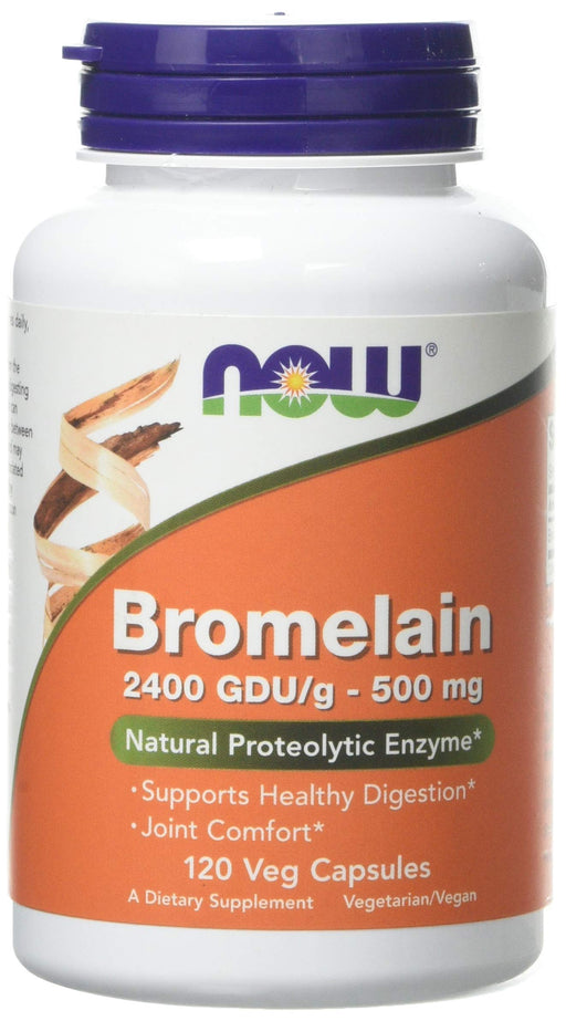 NOW Foods Bromelain, 500mg - 120 vcaps - Joint Support at MySupplementShop by NOW Foods