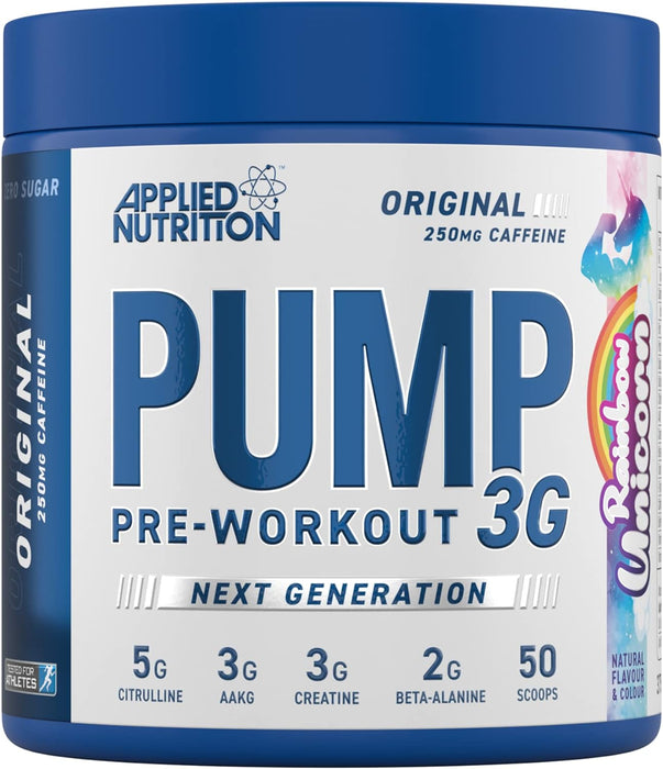 Applied Nutrition PUMP 3G Pre-Workout 375g - With Caffeine for Enhanced Focus & Performance