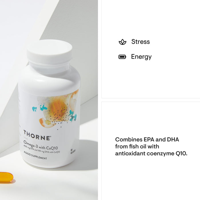 Thorne OMEGA-3 WITH COQ10 409583 | Premium Nutritional Supplement at MYSUPPLEMENTSHOP