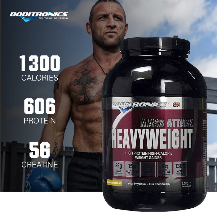 Boditronics Mass Attack Heavyweight 2kg - BCAAs at MySupplementShop by Boditronics