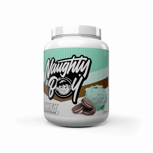 Naughty Boy Whey, Mint Cookies & Cream, 2010g: Flavored protein for enhanced muscle recovery. - Protein Supplement Powder at MySupplementShop by Naughty Boy