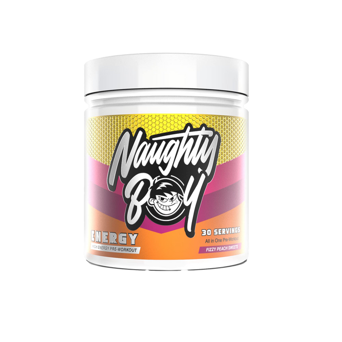 Naughty Boy Energy 390g Fizzy Peach Sweets