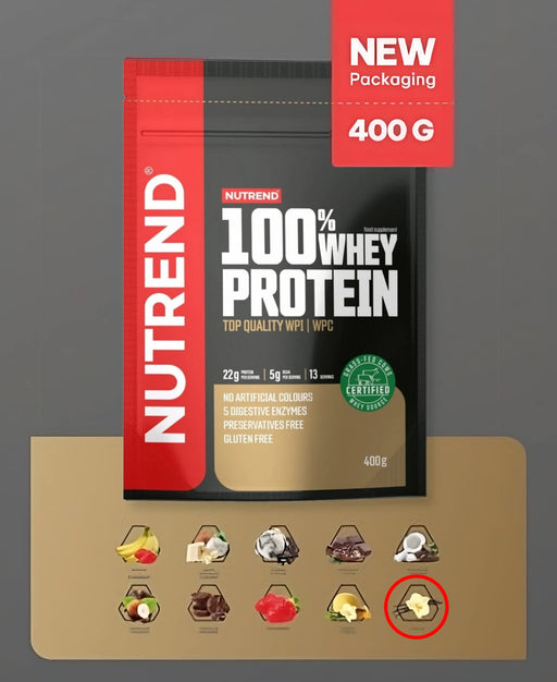 Nutrend 100% Whey Protein, Vanilla - 400g - Whey Proteins at MySupplementShop by Nutrend