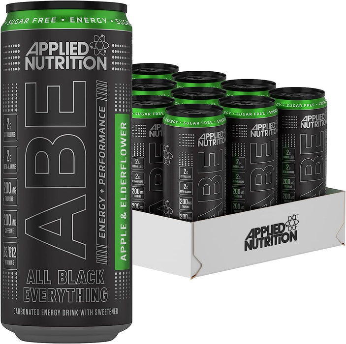 Applied Nutrition ABE Pre Workout Cans 12 x 330ml - Apple & Elderflower - Supplements at MySupplementShop by Applied Nutrition