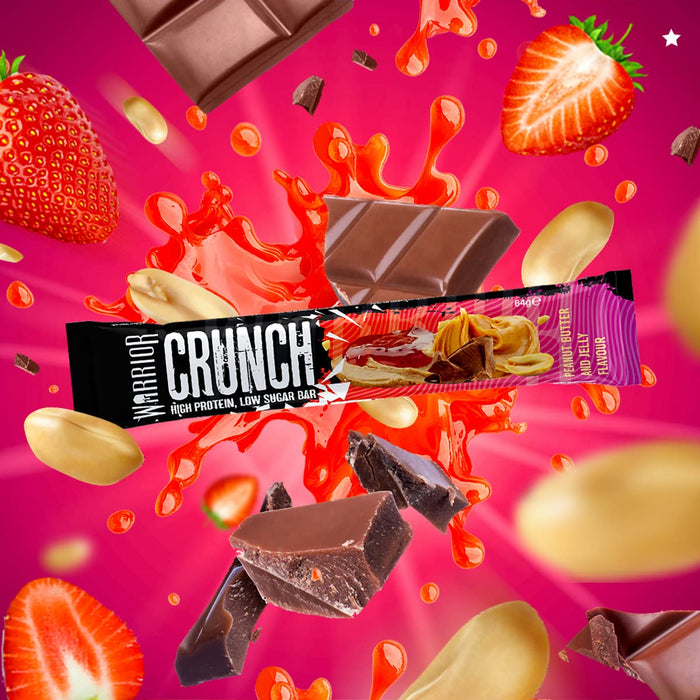 Warrior Crunch Bars 12x64g Peanut Butter Jelly