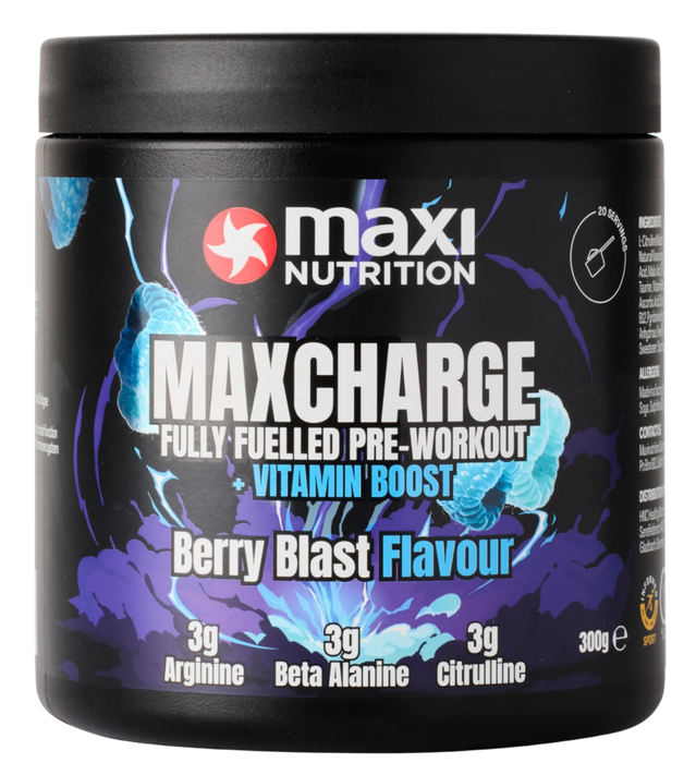 Maxi Nutrition Max Charge Vitamin Boosted Pre-Workout 300g