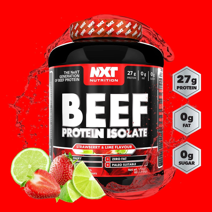 NXT Nutrition Beef Protein Isolate 1.8kg | Paleo, Keto Friendly, Dairy and Gluten Free